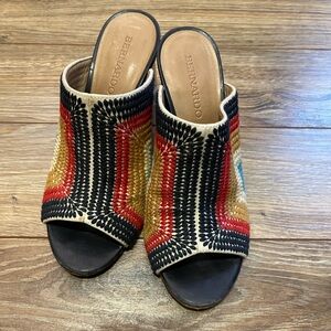 Bernardo Multicolor Woven Mules